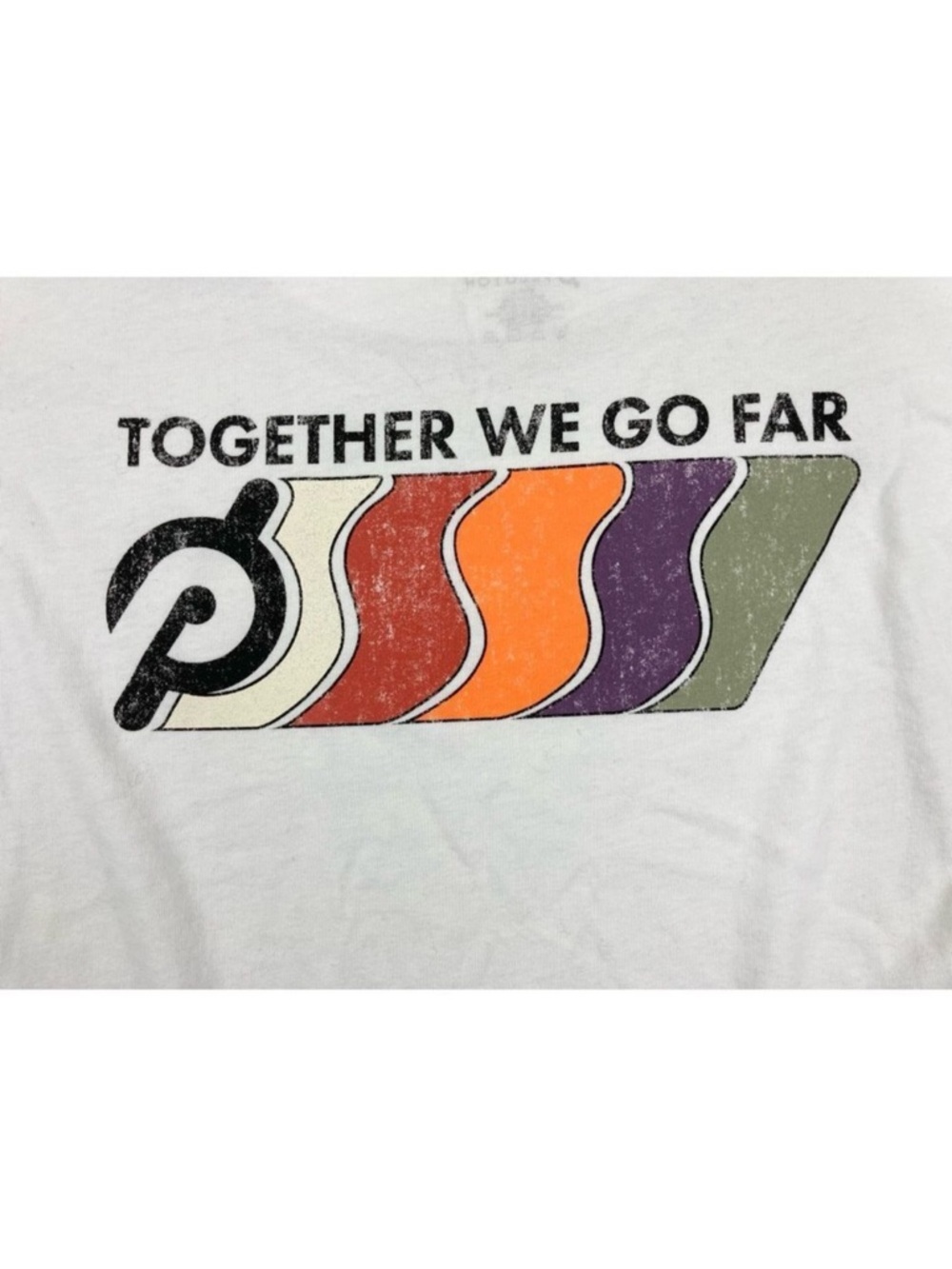 Peloton together we go far White Long Sleeve Shirt with Logo - Picture 4 of 5